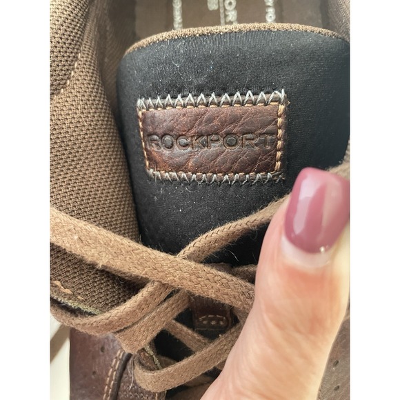 Rockport XCS Shoes Men's Size 10.5 M Casual Brown Leather Lace Up Low Top - Picture 8 of 11